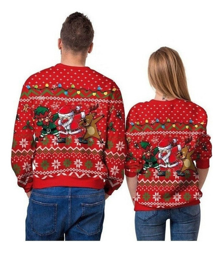 2023 Sueter Navideño Ugly Sweater Navidad Pareja 1pcs