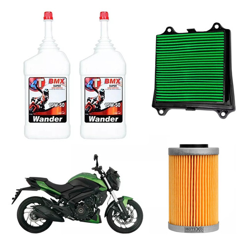 Kit Service Bajaj Dominar 250 400 Filtros Wander Semi Sia++