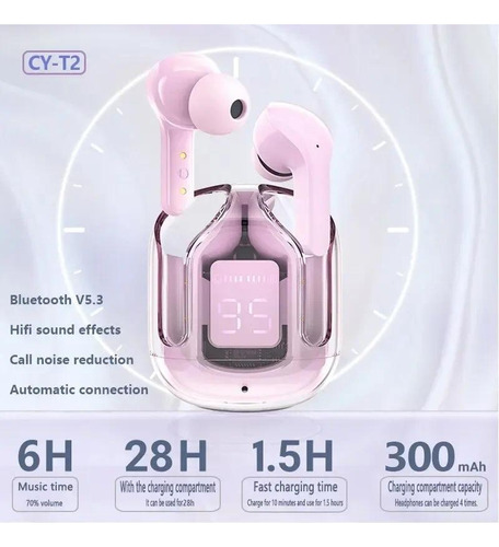 Auriculares Inalámbricos Bluetooth Airs 31 Tws, Transparente