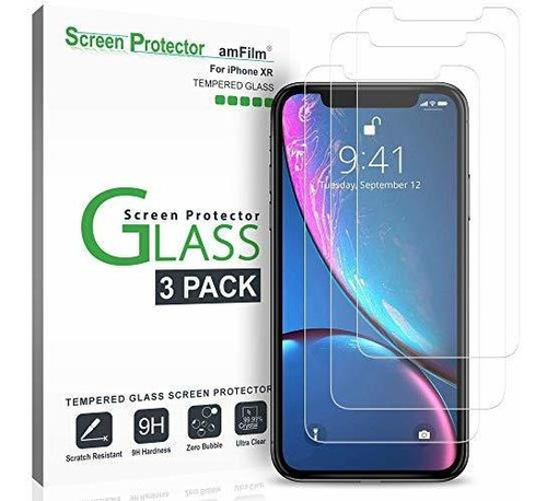 Protector De Pantalla De Cristal Para iPhone XR (paquete De 