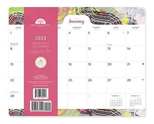 2023 Refrigerador Magnético Calendario De Pared Pad Y4jws