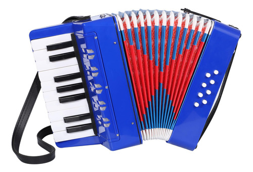 Aimeis Acordeon 17 Teclas De Piano, 8 Botones De Bajo, Acord