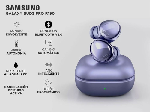 Imagen 2 de 7 de Auriculares In-ear Inalámbricos Samsung Galaxy Buds Pro Nox