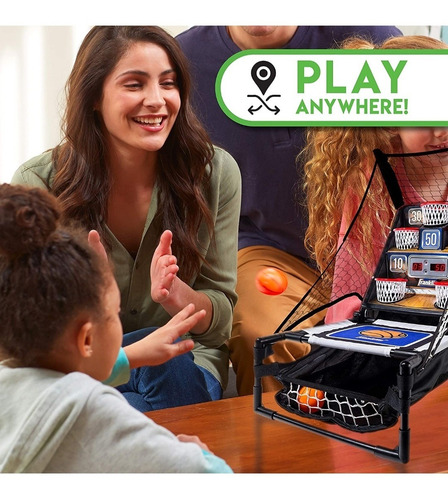 Juego Mesa Mini Arcade Basketball Con Luces Y Sonido