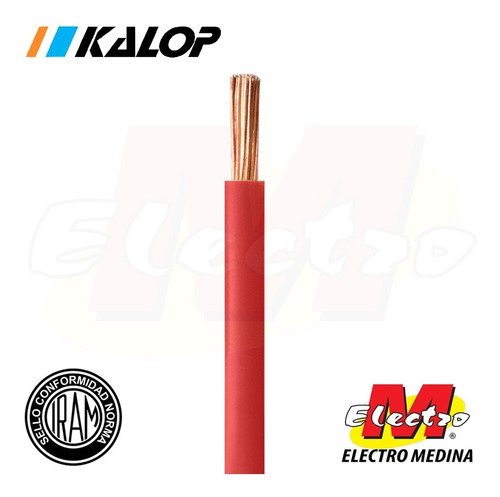 Cable Unipolar 25mm Rojo Metro Cat 5 Kalop Electro Medina