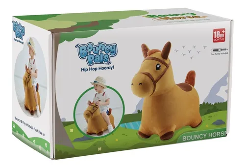 Caballo Pony Saltarin Cubierta De Plush Bestoys