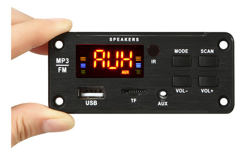 Módulo Decodificador Mp3 Dc 6v12v Bluetooth 5.0, Pantalla Di