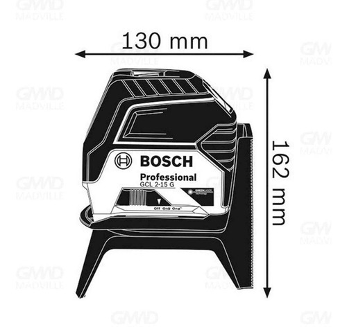 Imagem 3 de 4 de Nível A Laser Verde Gcl 2-15g Bosch