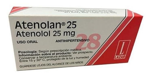 Atenolan Lazar 25 X 28 Comprimidos