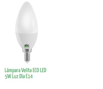 Lampara Led Velita Eco 5w E14 Alic