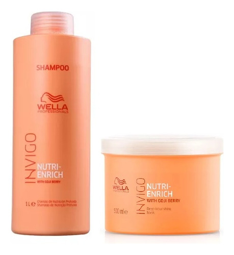 Wella Invigo Nutri-enrich Kit 1500 Ml Shampoo Y Máscara