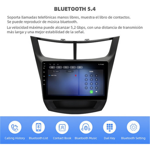 Estéreo 4+64g 4k Para Chevrolet Aveo 2018-2022 Wifi6 Rds Gps