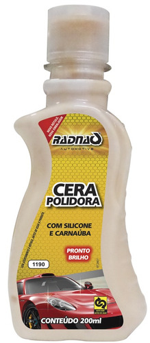 Cera Liquida Automotiva Com Silicone + Carnaúba Alto Brilho