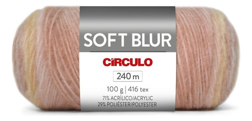 Lã Soft Blur Circulo 100 Gr Cor 9190