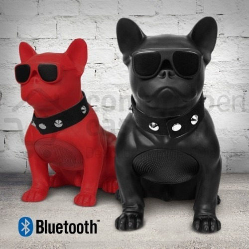 Parlante Tipo Perro Bulldog Grande 20 Cms- Bluetooth