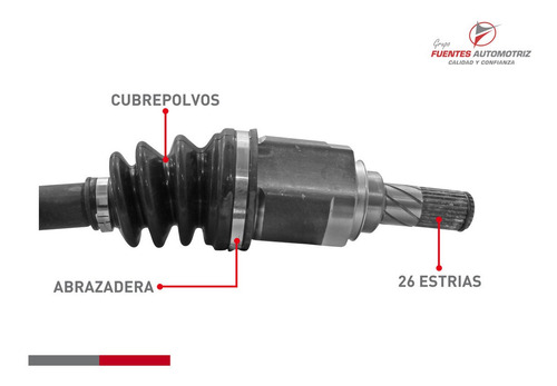 Kit 2 Flecha Homocinetica Pil Cop Std Versa 1.6 2022 S/abs