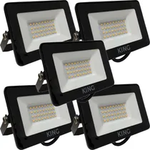 Comprar Pack X 5 Reflector Led 20w 1600lm Luz Fria 220v Ip65 Apto Exterior Color De La Luz Blanco Frio King