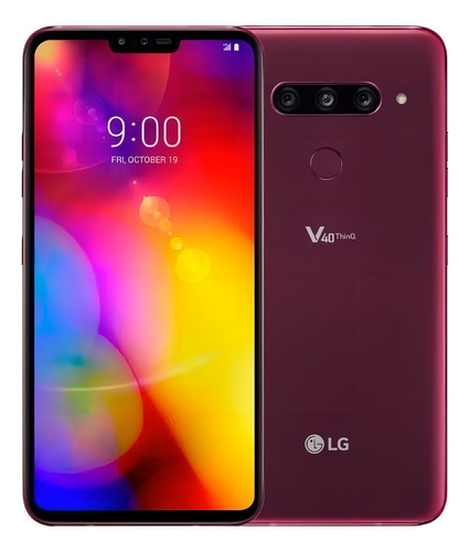 LG V40 ThinQ Dual SIM 128 GB carmine red 6 GB RAM