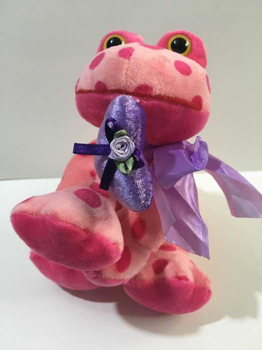 Peluche Sapo Rosado De 17cm Cja(61)
