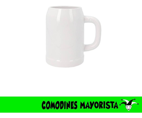 Imagen 1 de 2 de Jarra Cerveza De Cerámica 750 Ml Para Sublimación