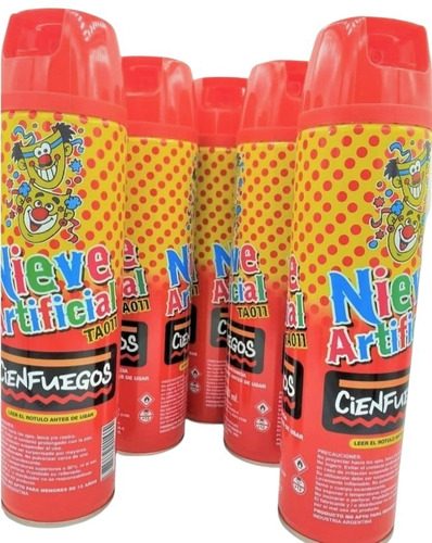  Nieve Artificial Espuma Carnaval X6 -cienfuegos-