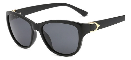 Luxuoso Óculos De Sol Gatinho Marca Vinkin Polarizado Uv400 Cor Preto