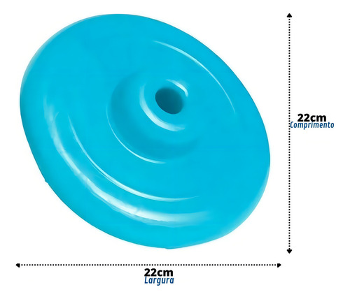 Frisbee Furacao Pet Borracha Azul