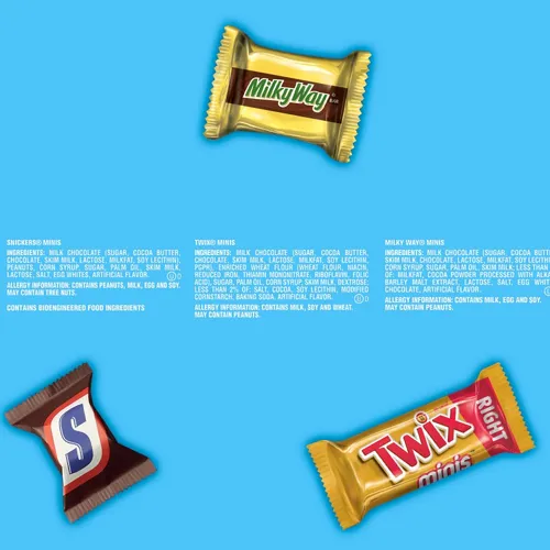 Dulces Mini De Chocolate Snickers Y Twix En Pack Familiar