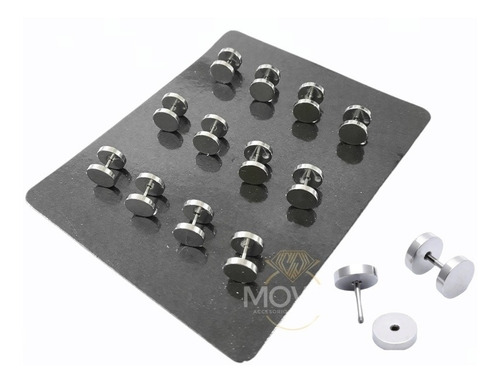 Piercing Falso Expansor 10mm Blister Por 12 Acero Quirúrgico