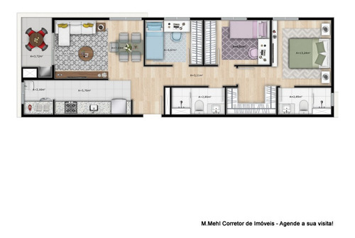 Imagem 22 de 30 de Apartamento Com 2 Dormitórios À Venda Com 157m² Por R$ 335.000,00 No Bairro Neoville - Curitiba / Pr - M2ne-sng