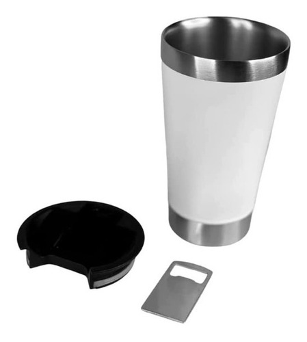 Copo Térmico Inox 500ml Parede Dupla Com Isolamento A Vácuo Liso