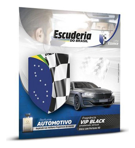 Kit 3 Aromatizante Cheirinho Para Carro Escuderia Vip Black