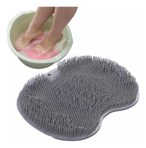 Escova Parede Silicone Pes Costas Massagem  Esfoliante Util