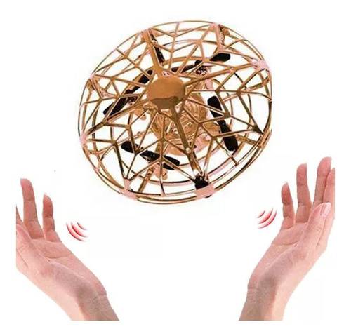 Dourado Quadricoptero Ufo Sensor - Polibrinq Dn10005