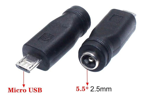 Adaptador Ficha Conversor Jack Hueco 2.5mm A Micro Usb