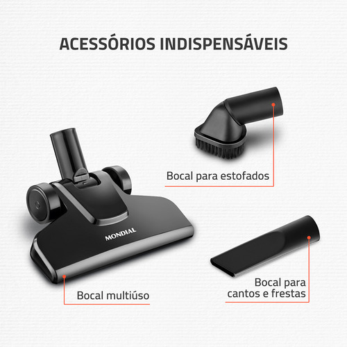 Aspirador De Pó Mondial Turbo Cycle Ap-35 Preto/laranja 220v Preto/laranja