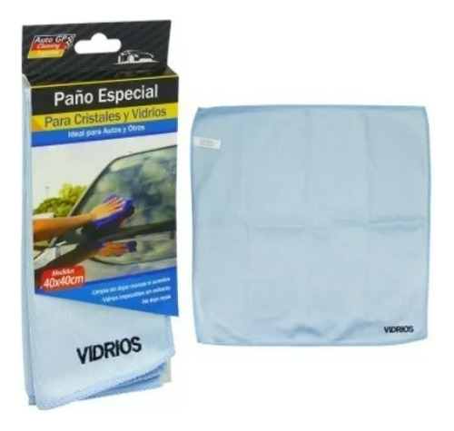 Paño De Microfibra Para Vidrios 40 X 40 Cm Auto Gp