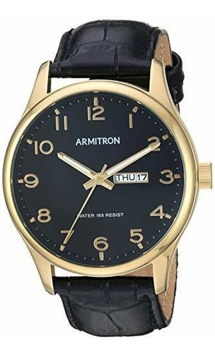 Reloj Armitron Para Hombre De Cuarzo Japonés Color Negro,