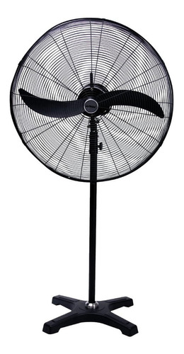 Ventilador de pie Airon SFM-75 negro con 2 aspas de  metal, 30" de diámetro 127 V