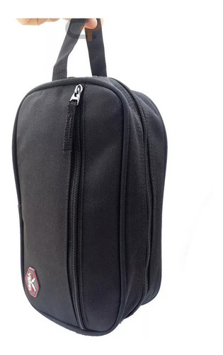 Necessaire Masculina Feminina Grande Maquiagem Viagem Yepp Cor Preta