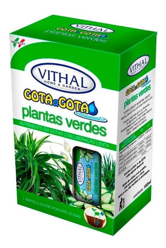 Fert. Italiano Plantas Verdes Gota Gota Vithal Com 6 Ampolas