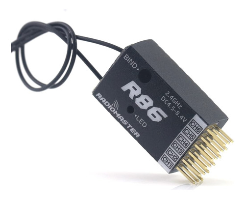 Radiomaster R86 6ch Receptor Pwm Sbus Formato Compatible Con
