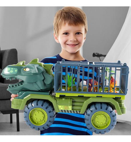 Camión Transportador De Cabeza De Dinosaurio