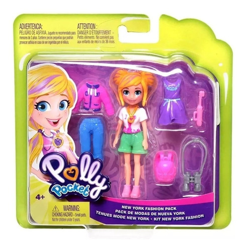 Polly Pocket Moda Nueva York 9cm Accesorios