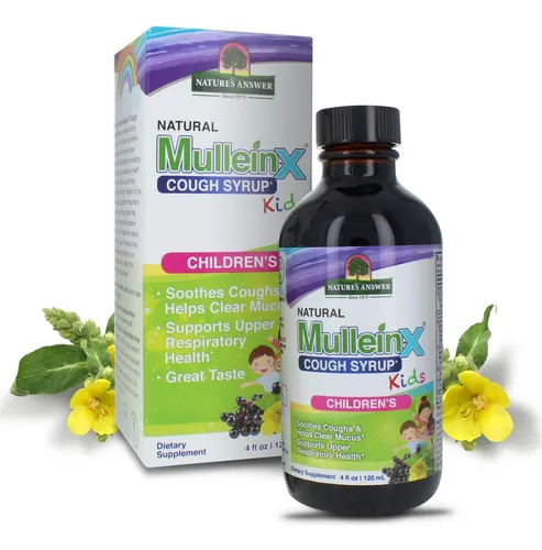 Jarabe Para La Tos Mullein X Kids 120 Ml Alivia Tos Limpia M