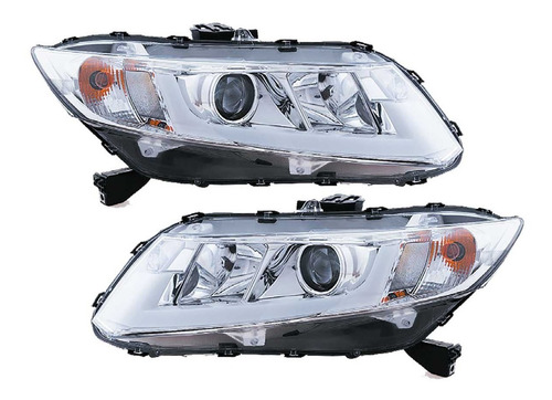 Farol Led Drl Honda Civic G9 2012 2013 2014 2015 2016 Cromo