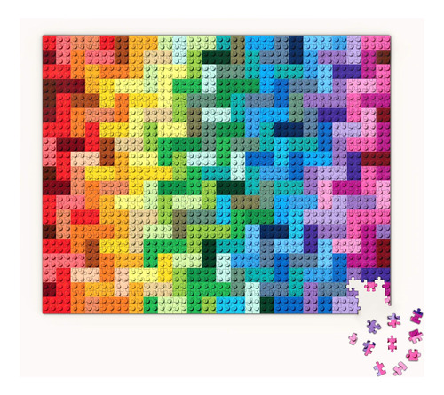 1000 Piezas Rainbow Bricks Arcoiris Bloques