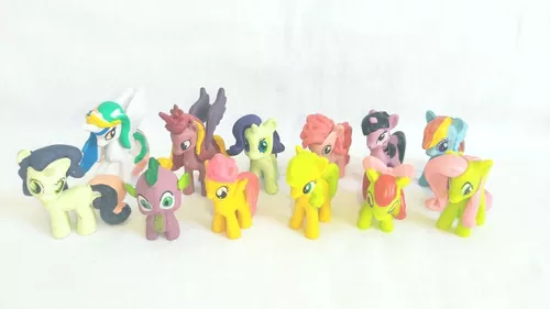 Kit C/12 Personagens My Little Pony Miniaturas Colecionáveis