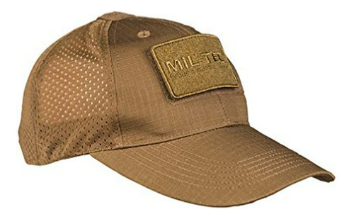 Gorra De Béisbol Mil-tec Net Ripstop Dark Coyote