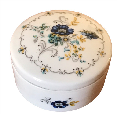 Alajero Caja Ceramica Antiguo Impecable Sin Detalles B6